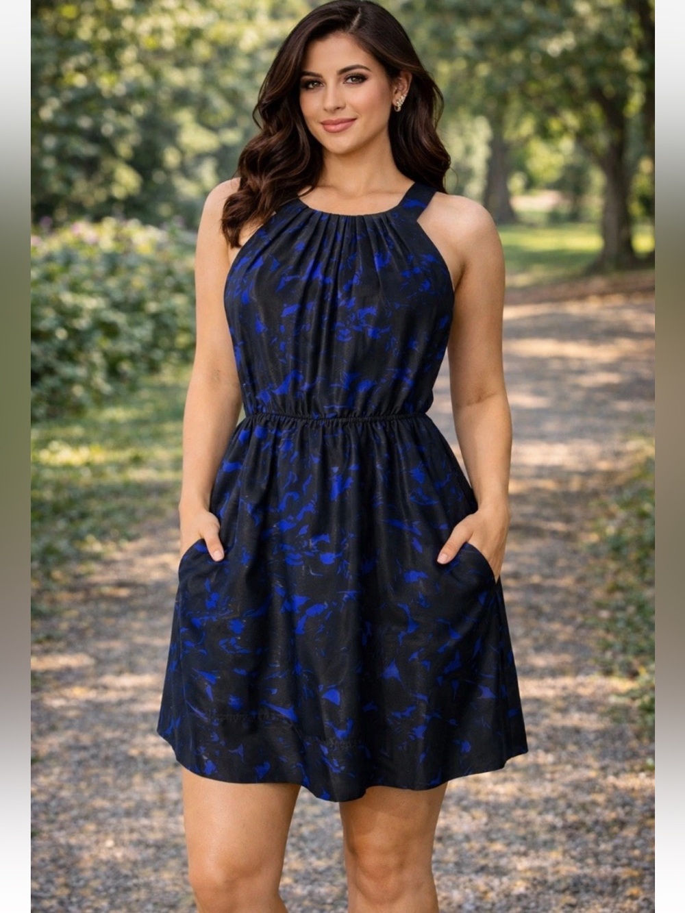 J. Crew Collection Floral Rosettes Detail Silk Sheath Dress Black/Blue